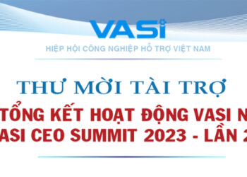 THƯ MỜI TÀI TRỢ HỘI NGHỊ TỔNG KẾT HOẠT ĐỘNG VASI NĂM 2023 VÀ VASI CEO SUMMIT LẦN 2