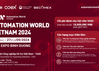 Khu gian hàng VASI tại Automation World Vietnam 2024