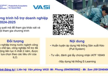 Mời tham gia khảo sát nhu cầu tư vấn, hỗ trợ trong khuôn khổ chương trình do VASI thực hiện, ILO tài trợ