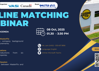 Online Webinar: Kết nối Nhà mua hàng MasterFlo (hãng Canada)